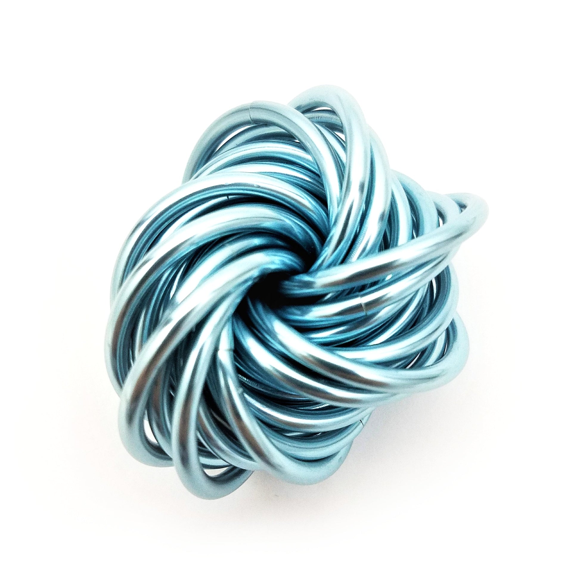 Möbii® SOLID Color Collection: Stress Ball, Stim Fidget Ball Desk Toy Steel Lynx