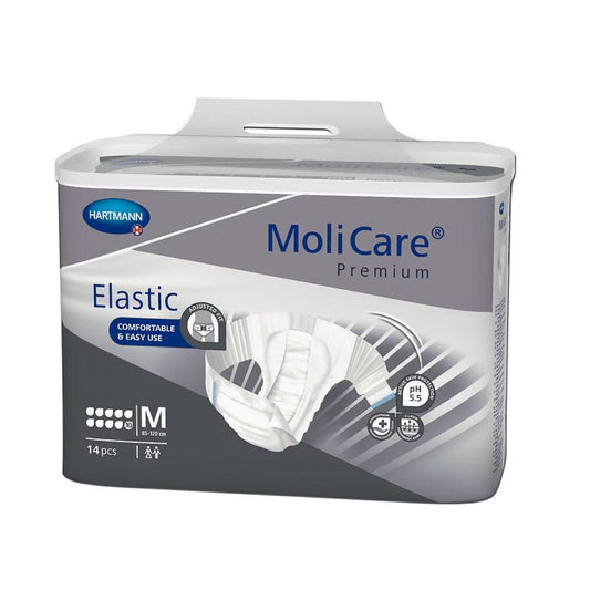 MoliCare Premium elastic briefs pack, size M, 14-count