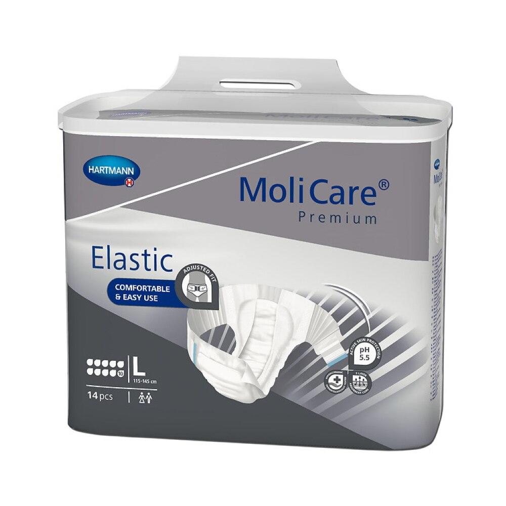 MoliCare Premium elastic briefs pack, size L, 14-count