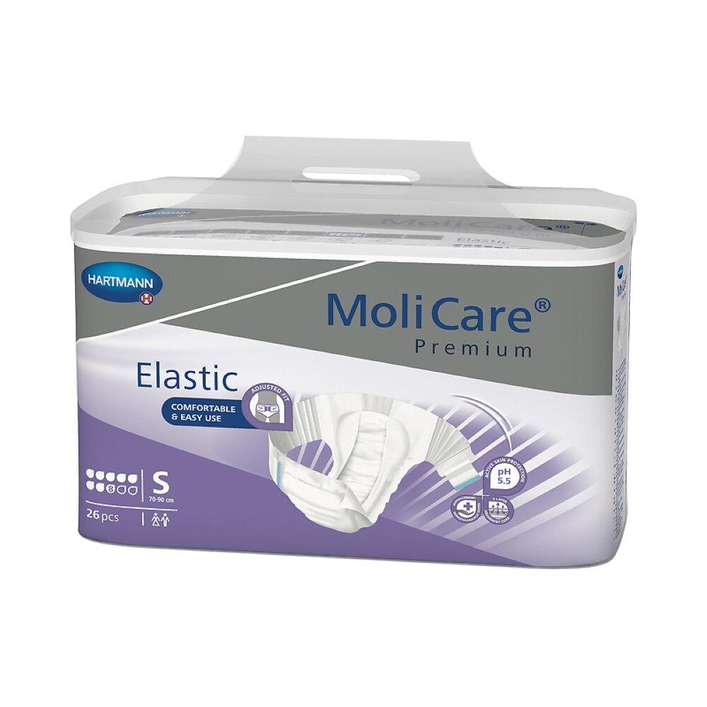 Elastic briefs, size S, 26 count pack, white disposable underwear in retail box