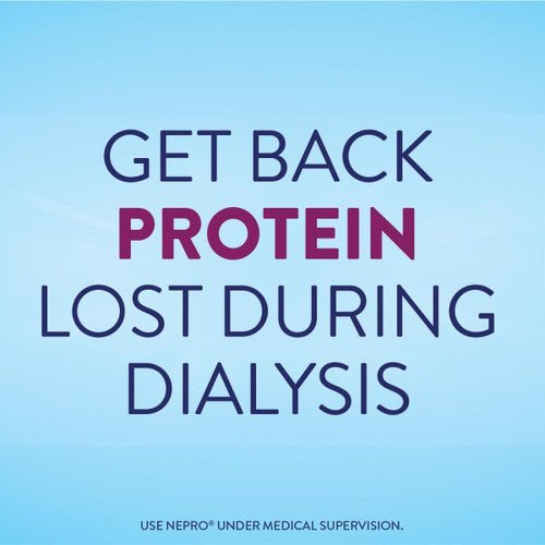 Get back protein lost during dialysis text panel