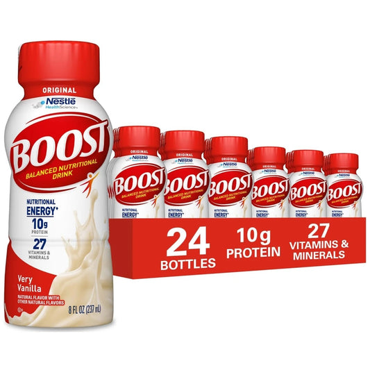 Boost balanced nutritional drink bottle, Original, very vanilla (8 fl oz)