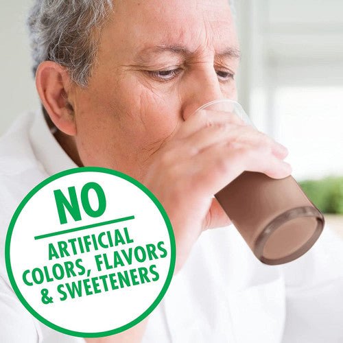 No artificial colors, flavors & sweeteners badge for Boost VHC chocolate drink