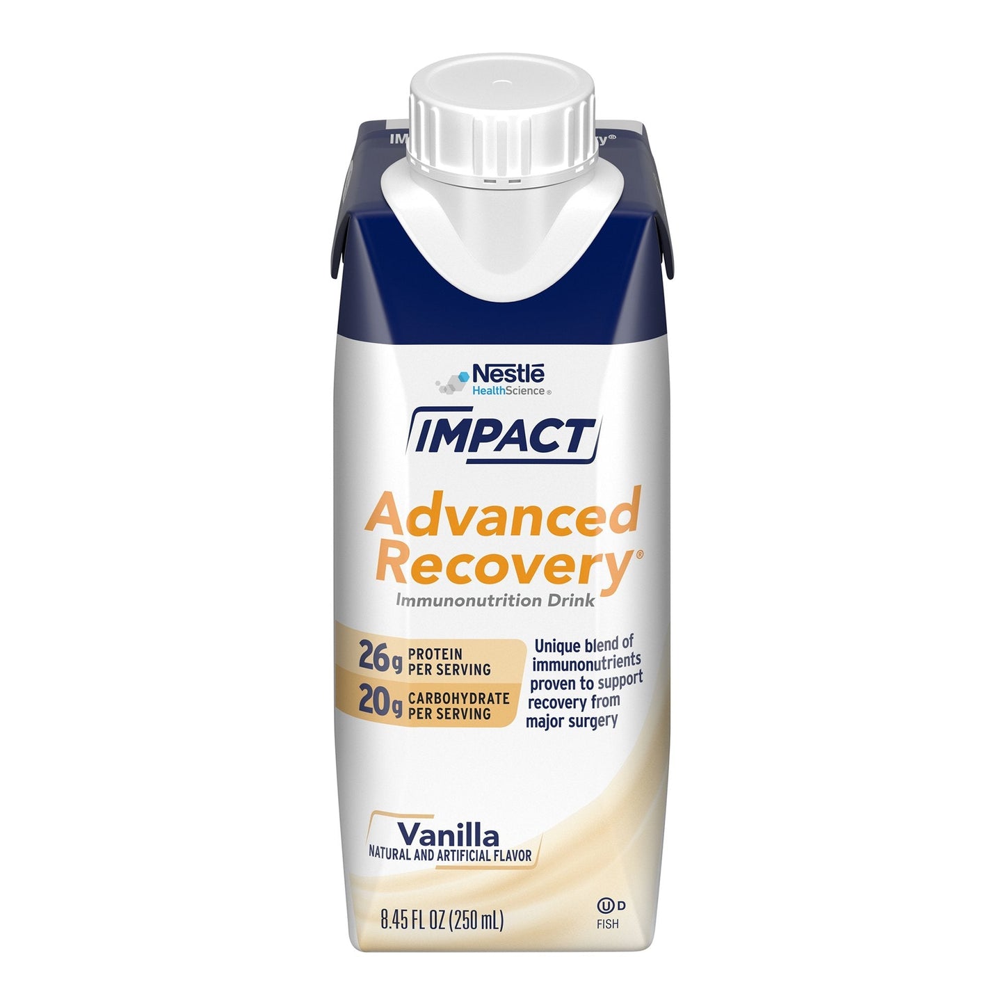 Advanced Recovery immunonutrition drink, vanilla bottle, 250 ml
