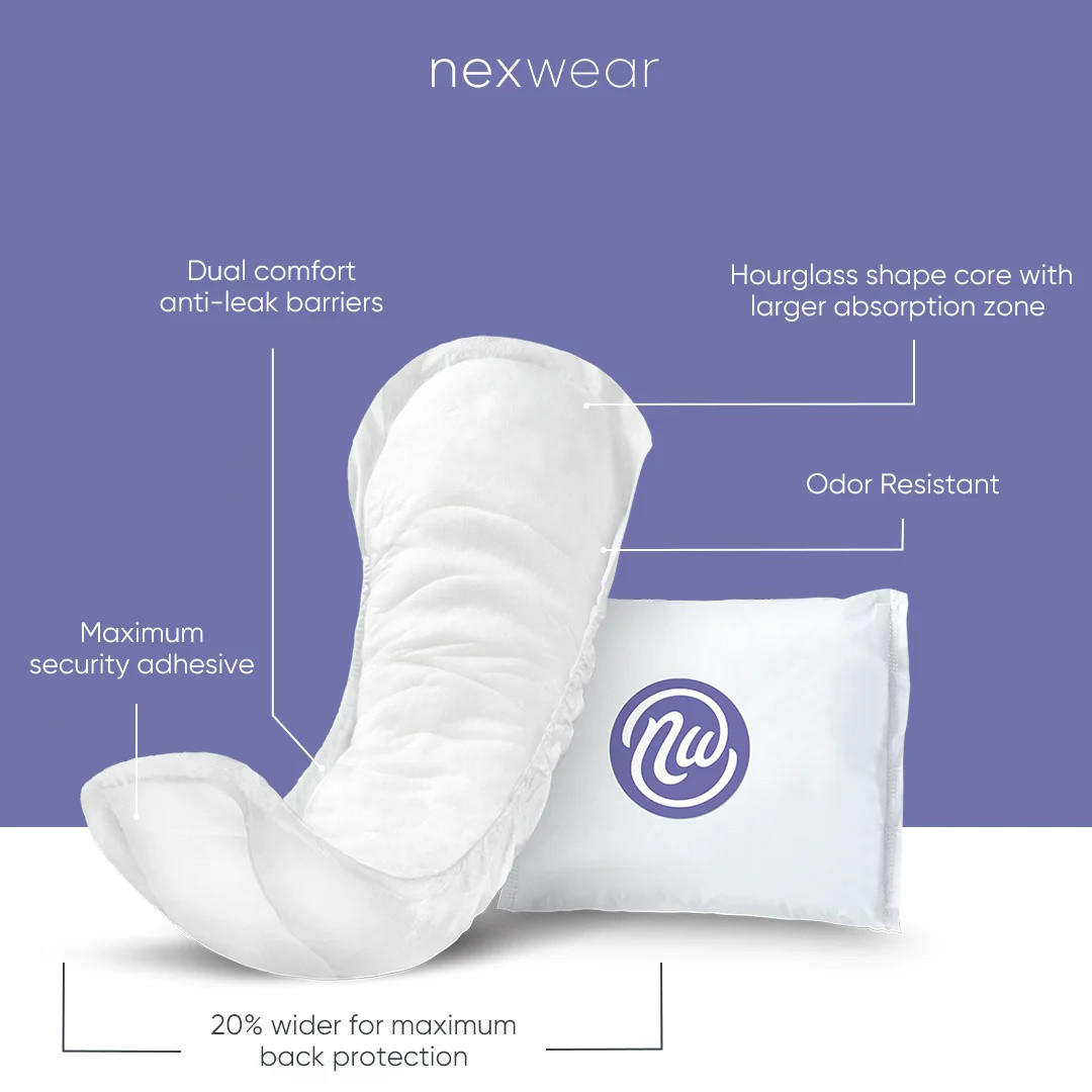 Ultimate incontinence pad with shaped core and odor-resistant label