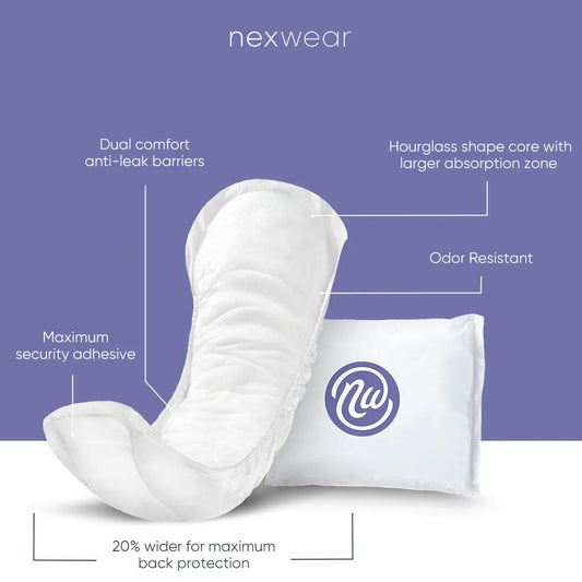 Ultimate incontinence pad with shaped core and odor-resistant label