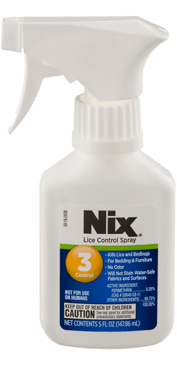 Lice & bed bug control spray bottle with white trigger, 5 oz