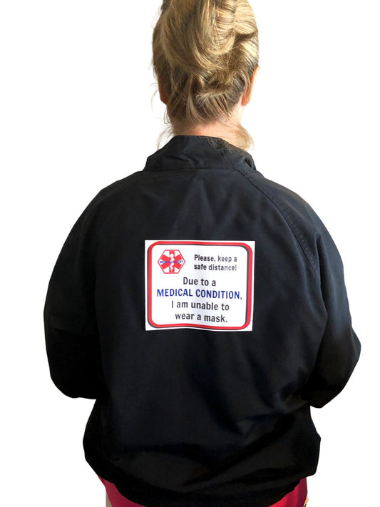 Unable to Wear a Mask Reusable Fabric Patches