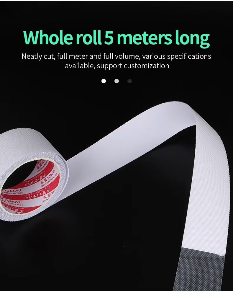 Long transparent non-slip tape roll, curved strip with textured adhesive grip