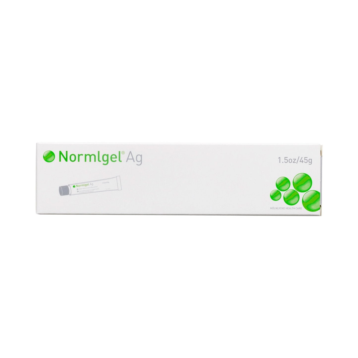 Normlgel Ag antimicrobial wound gel box, 1.5 oz/45 g