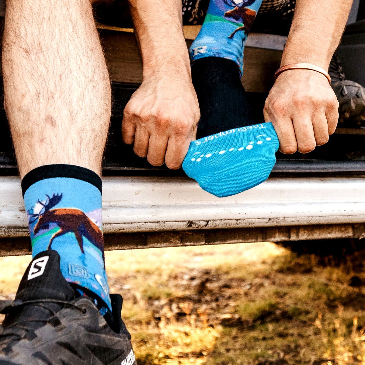 Men's Cushioned Toe-Protection Socks (2) Toe Bumpers