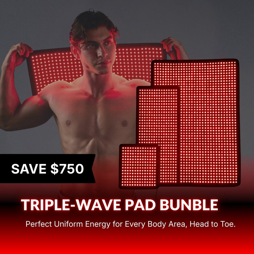 Triple LED light pad bundle with three red dot matrix panels