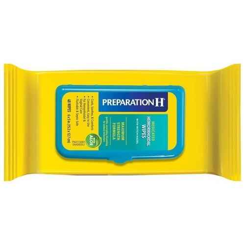 Preparation H hemorrhoid medicated wipes, 48 count wipe package front