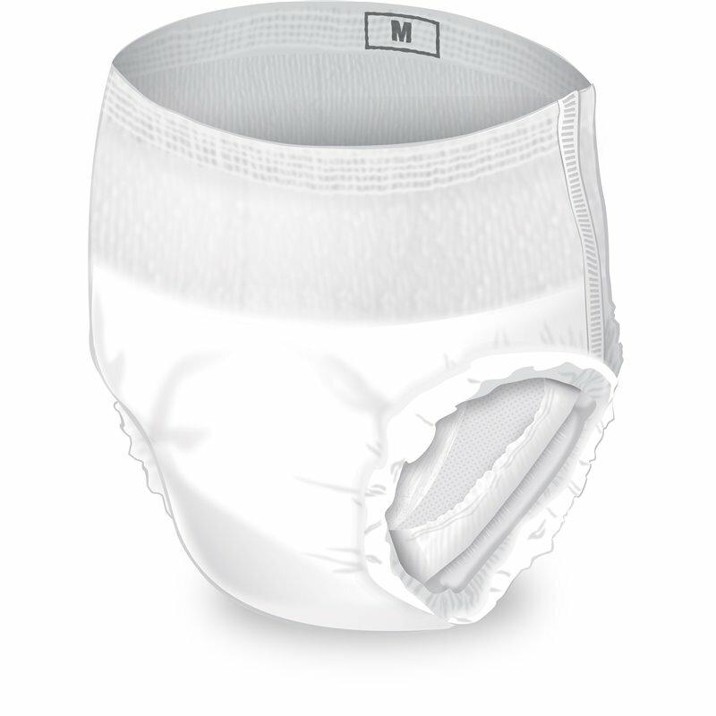 FlexRight Overnight underwear brief, size M, white