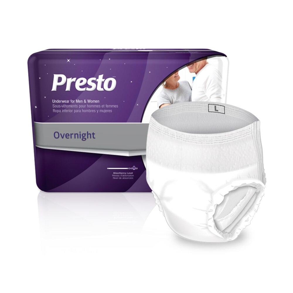 FlexRight Overnight underwear with absorbent pad, packaged with single brief