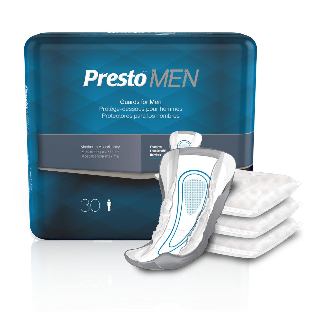 Men’s guards, pack of 30; adhesive strip and LeakSecure barriers