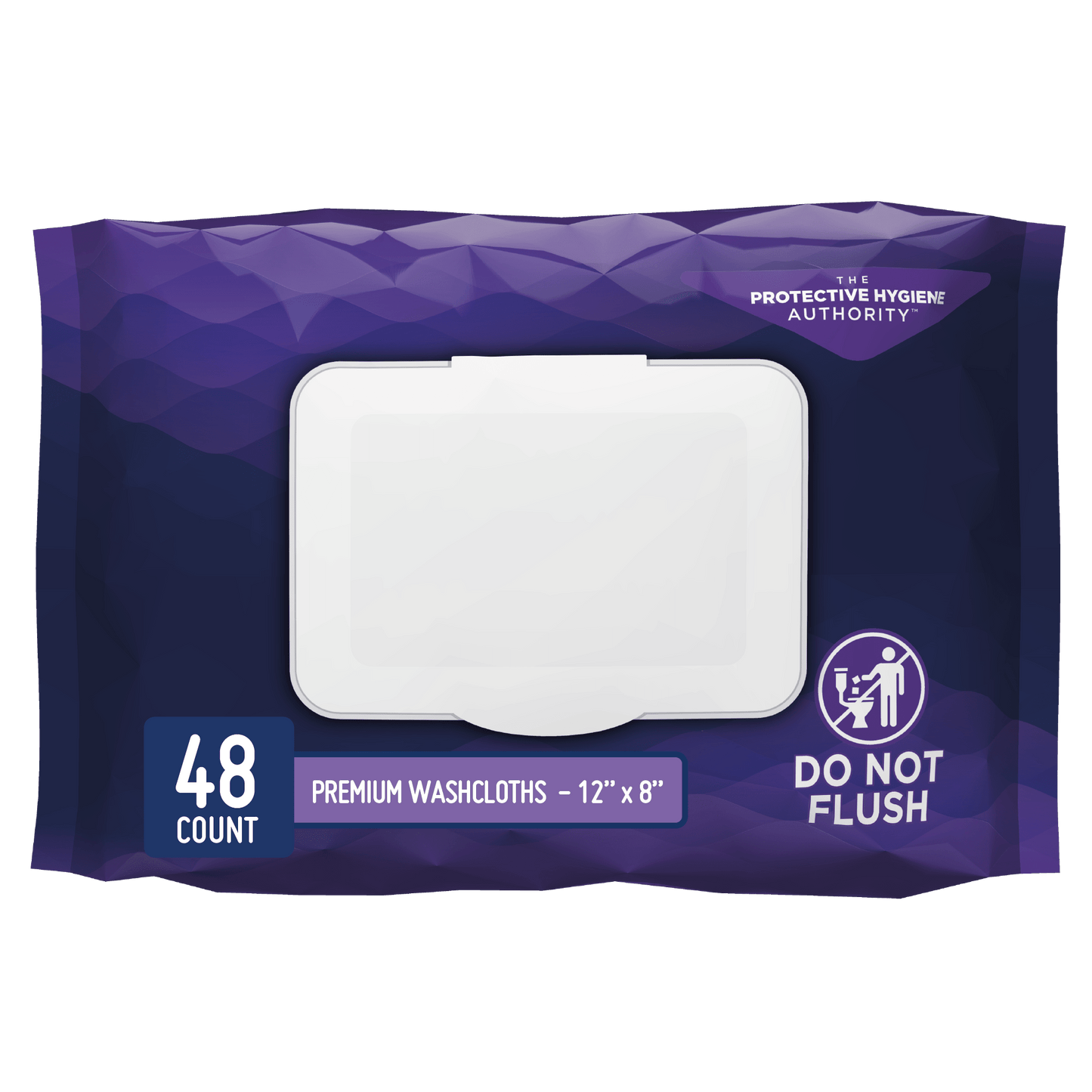Prevail quilted washcloths pack, 48-count, 12x8 inches