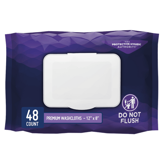 Prevail quilted washcloths pack, 48-count, 12x8 inches