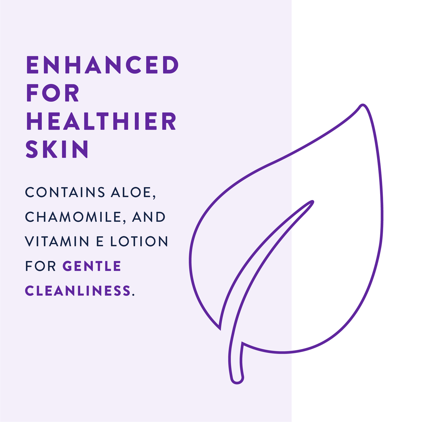 Quilted washcloths for sensitive skin, aloe chamomile and vitamin E lotion