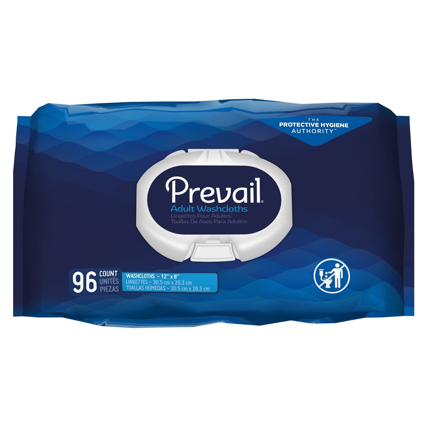 Scented washcloths pack of 96, 12 x 8 in, protective hygiene packaging