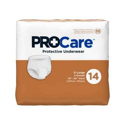 X-Large absorbent underwear, protective underwear, pack of 14