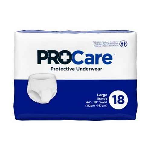 Large absorbent underwear, protective underwear, pack of 18