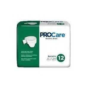 ProCare breathable adult briefs, pack of 12, white