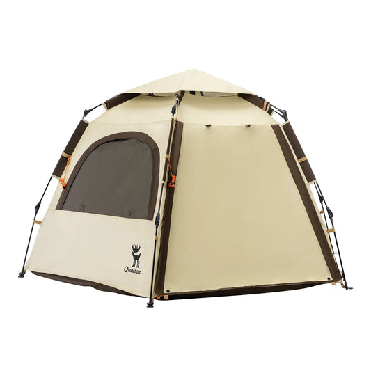 Quick Setup Hexagonal Tent UPF50+ Waterproof Lightweight