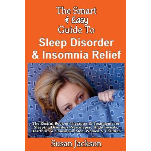 Paperback sleep guide book cover with woman peeking from blue bedding; Susan Jackson