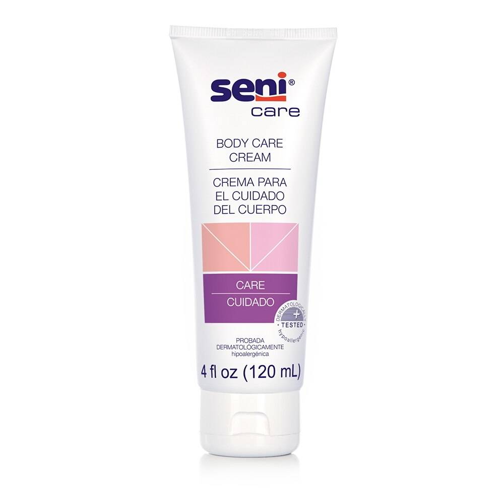 Seni Care Body Care Cream tube, 120 mL (4 fl oz), white cap