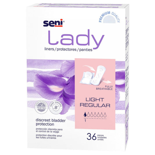 Seni Lady liners Light Regular box, 36 pieces, discreet bladder protection
