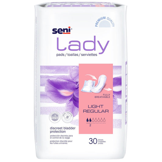 Seni Lady Light Regular pads, 30 pieces, breathable protection
