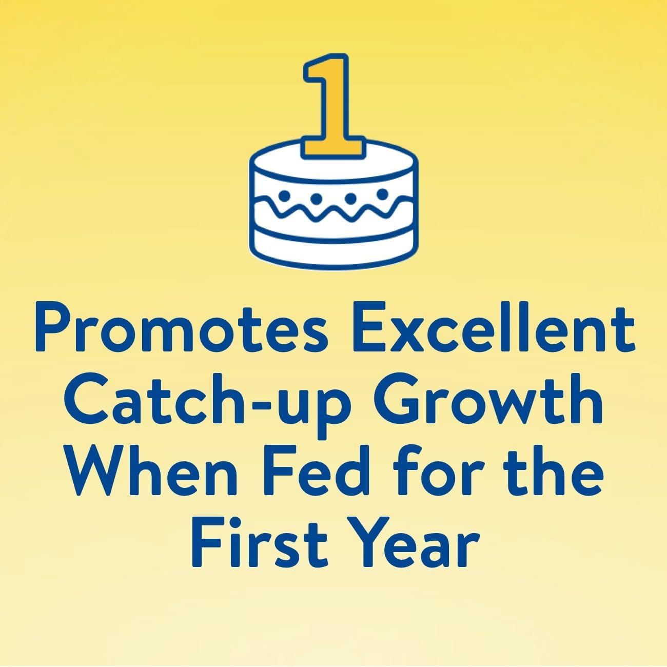 Similac NeoSure graphic: Promotes excellent catch-up growth for the first year