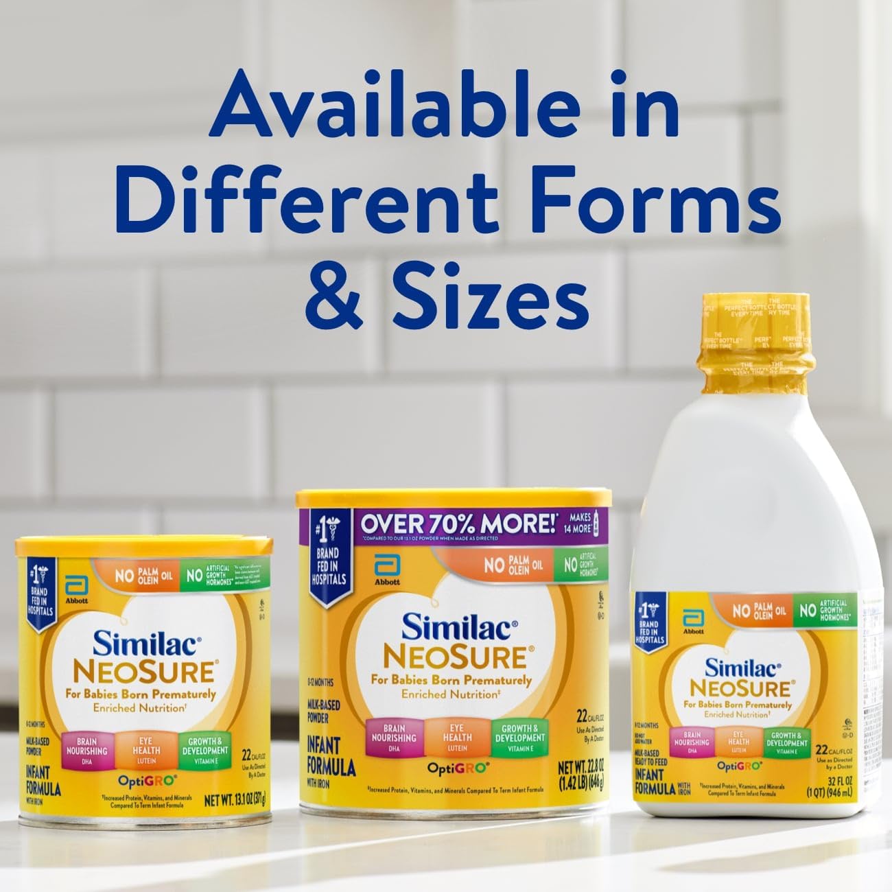 Similac NeoSure ready-to-feed infant formula bottle, 32 fl oz