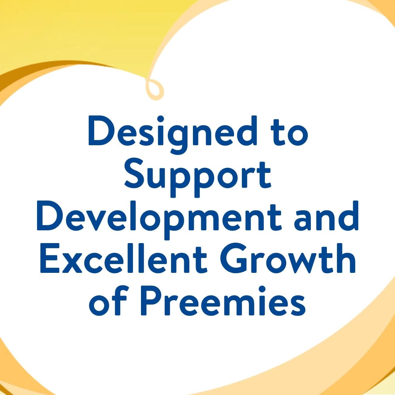 Similac NeoSure graphic: Designed to support development and growth of preemies