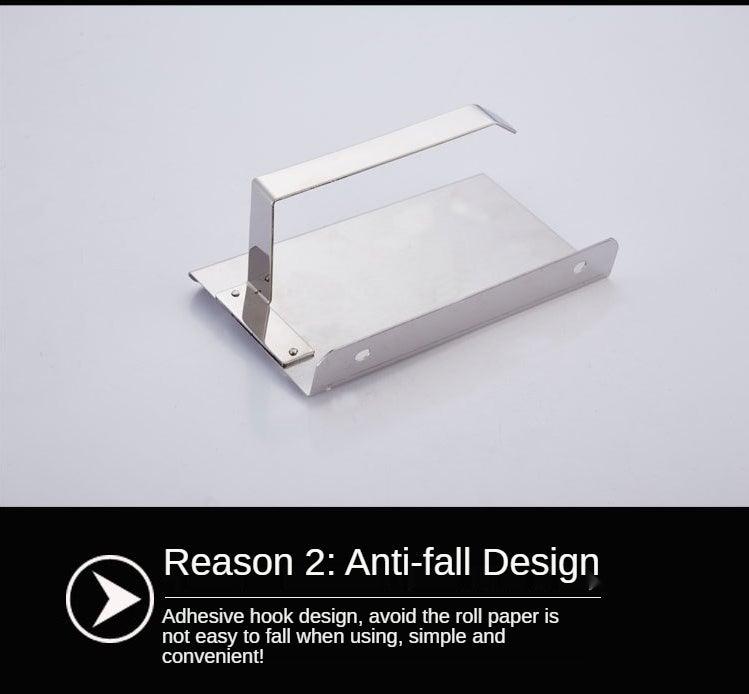 Anti-fall stainless steel toilet paper holder wall bracket