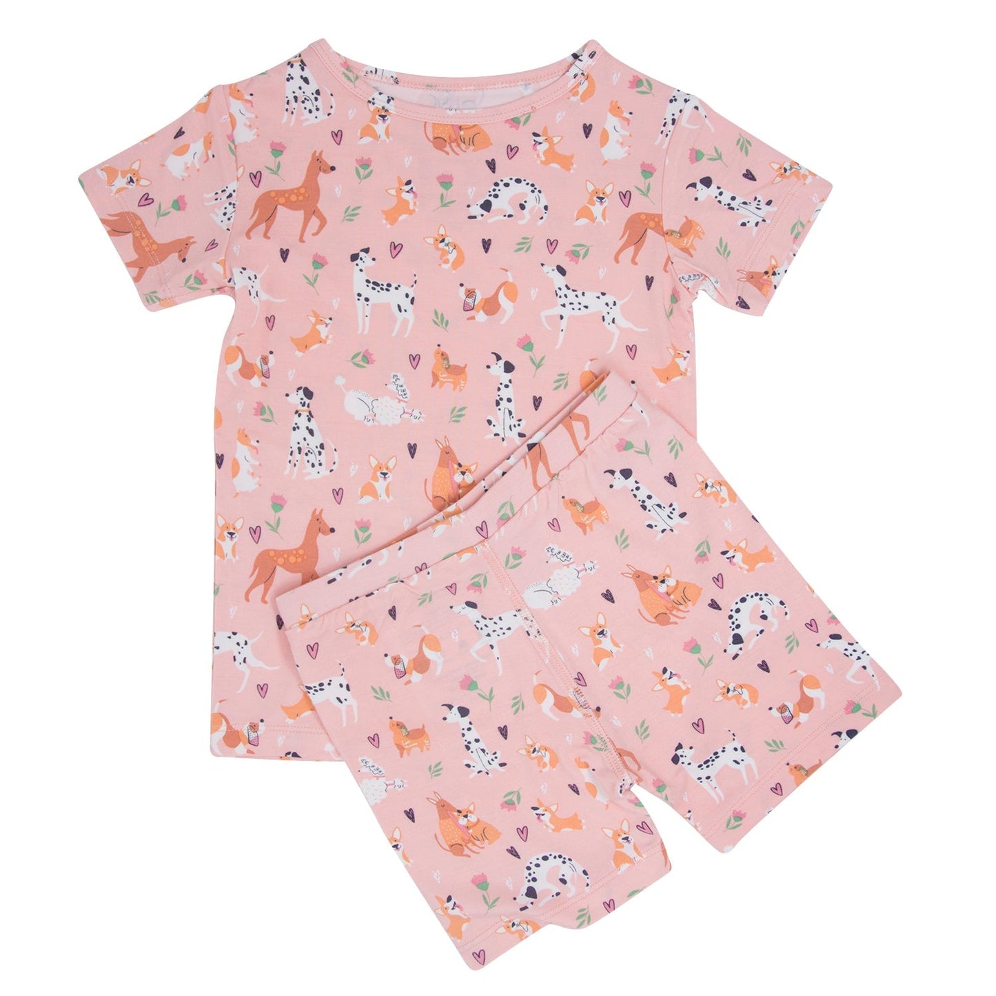 Dalmatian Poodle Puppy Summer Pajama Set