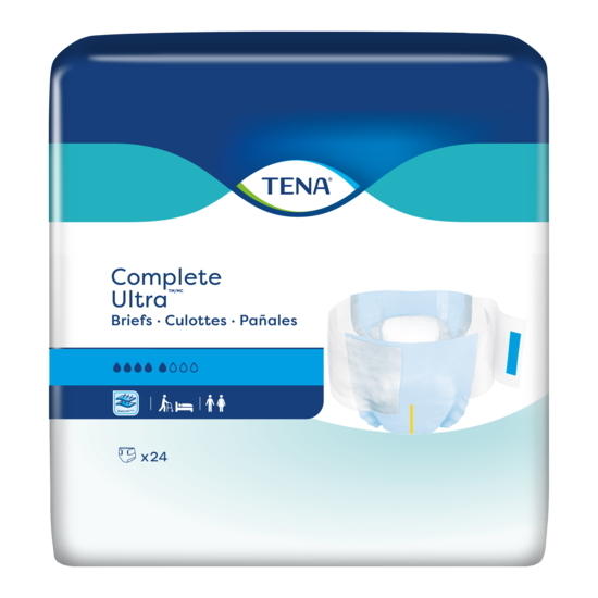 TENA Complete Ultra adult briefs, pack of 24