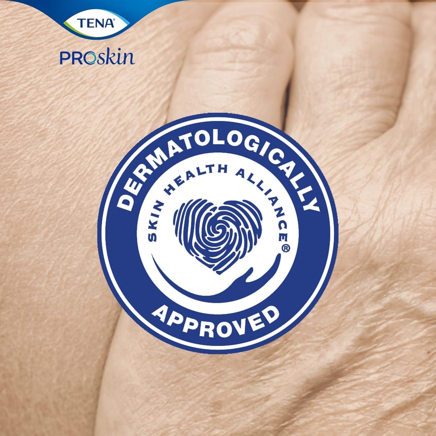 TENA ProSkin night super absorbent pads, skin-friendly surface