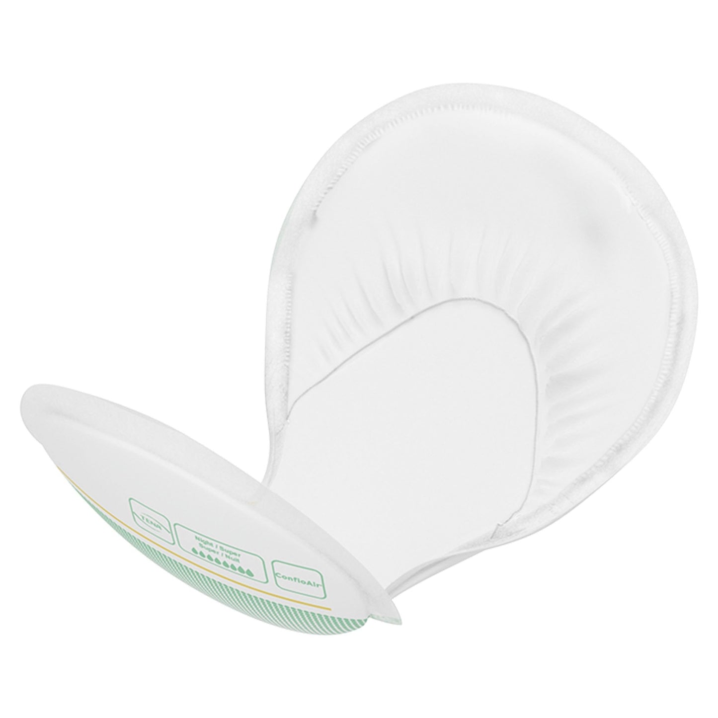 Night Super absorbent pad with contoured shape and breathable outer cover
