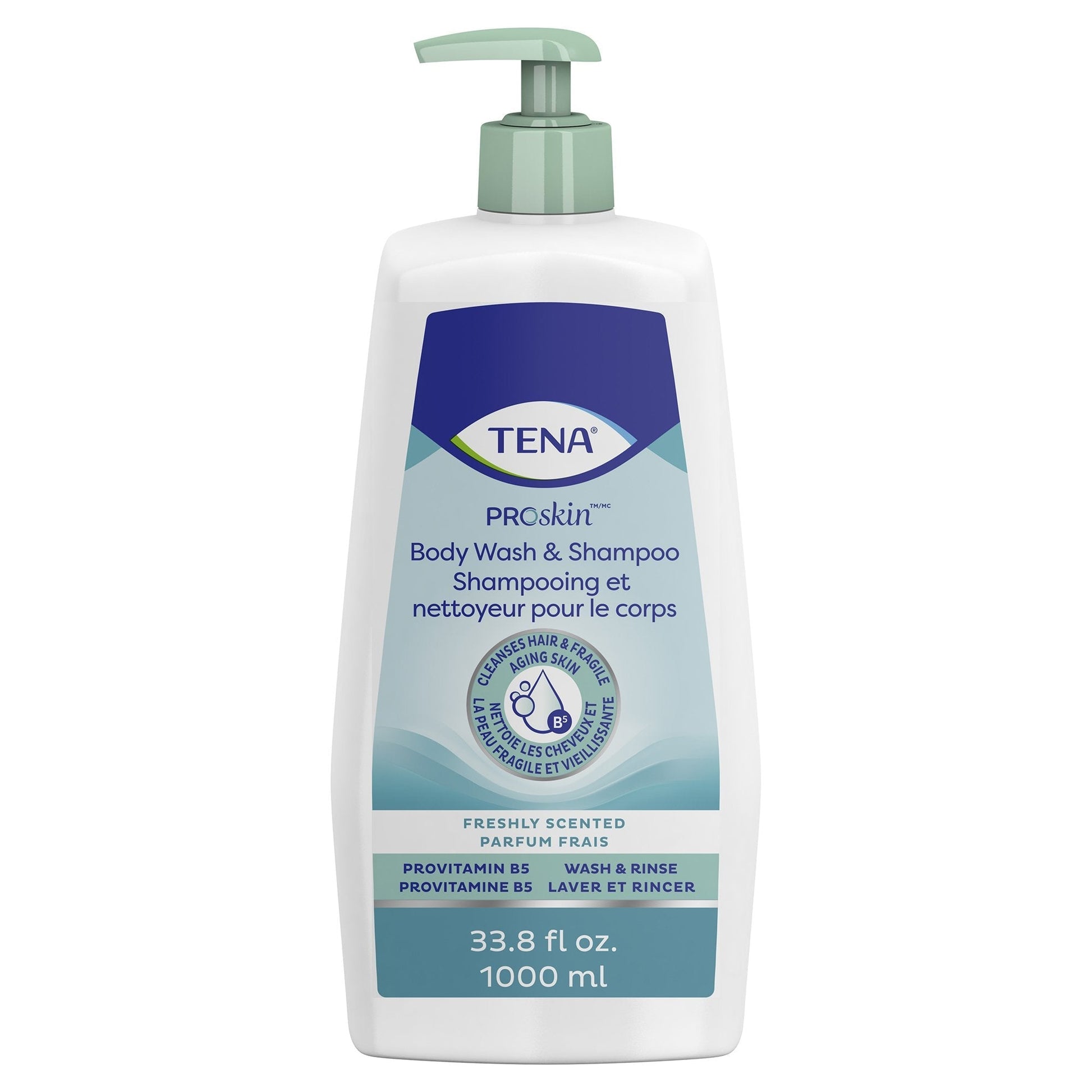 ProSkin body wash & shampoo, freshly scented, 33.8 fl oz pump bottle