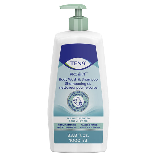 ProSkin body wash & shampoo, freshly scented, 33.8 fl oz pump bottle