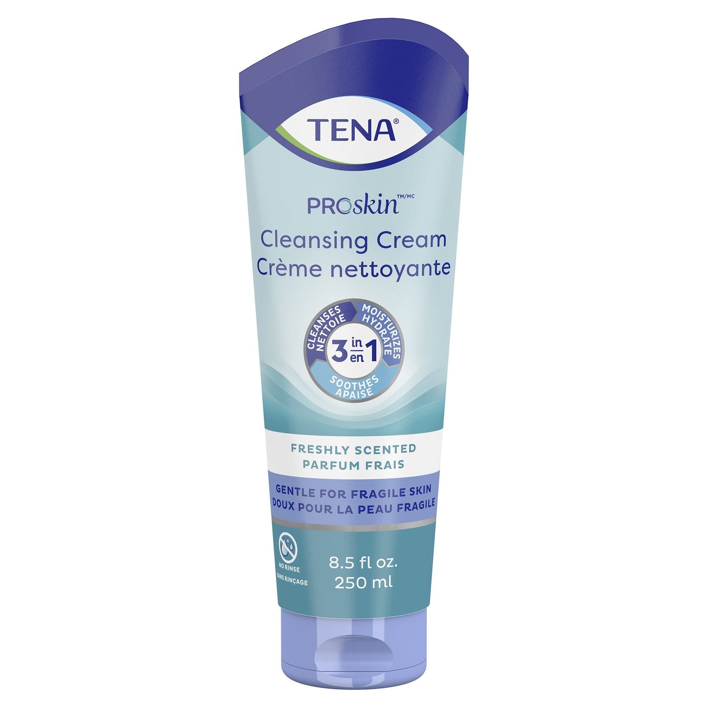 TENA ProSkin cleansing cream tube, freshly scented, 8.5 fl oz (250 ml)