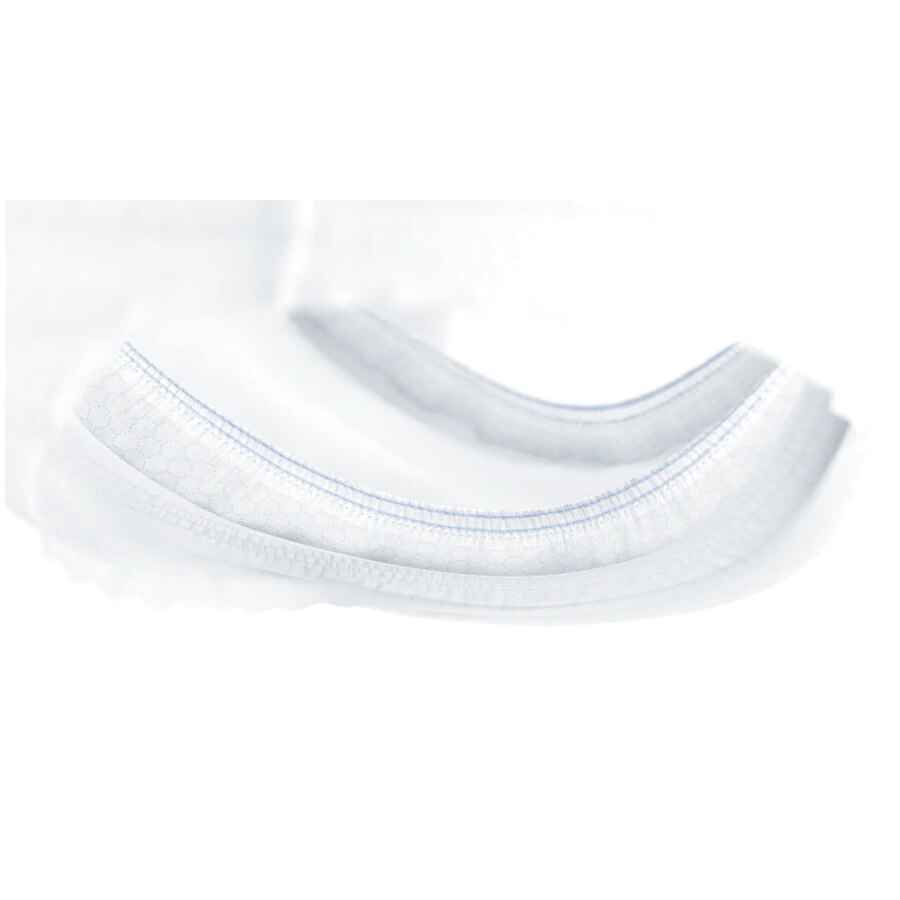 White waistband and leg openings of protective breathable underwear briefs