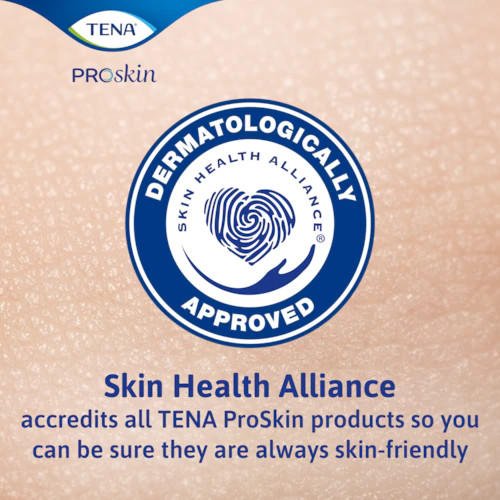 Skin Health Alliance badge stating ProSkin Flex skin-friendly comfort