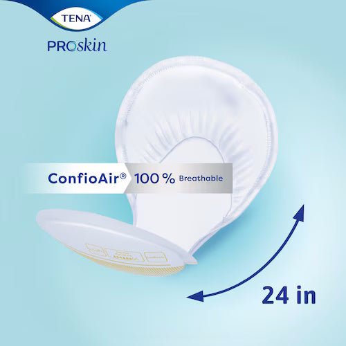 Proskin Day Plus pad with 24 in size mark and breathable ConfiAir 100% label