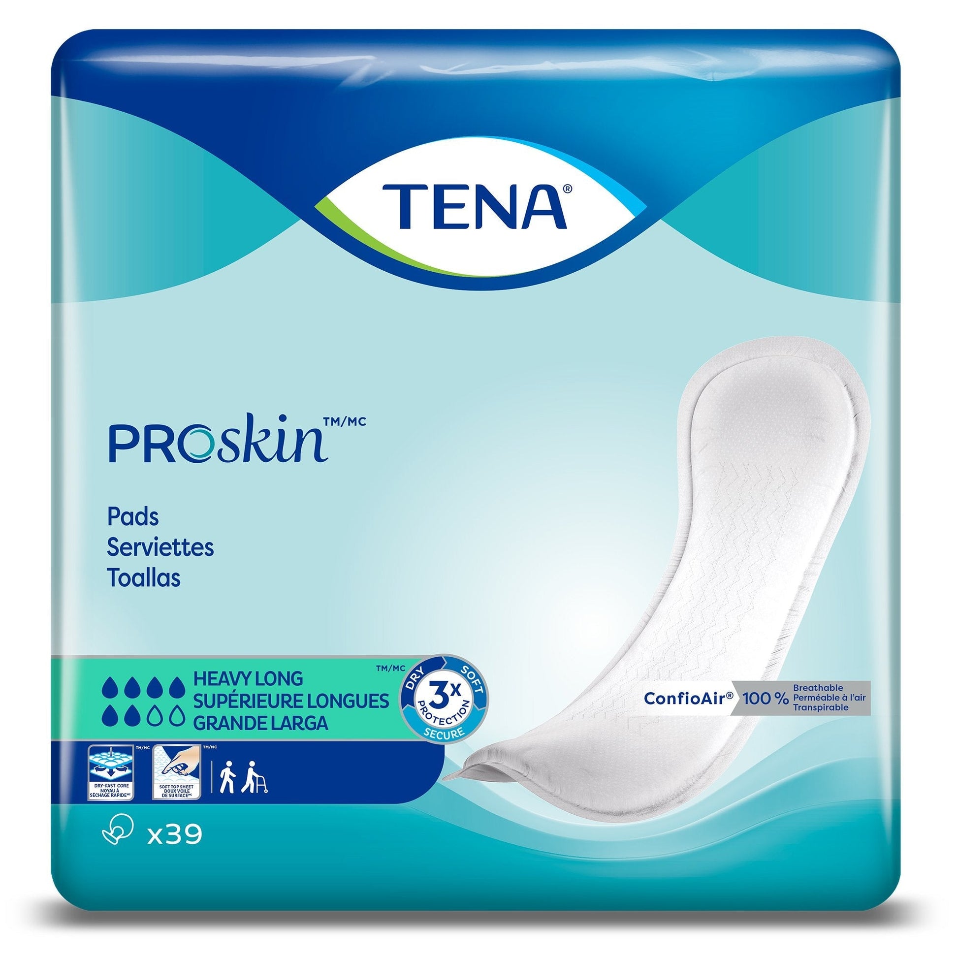 Heavy Long ProSkin pads, 15-inch, pack of 39, white