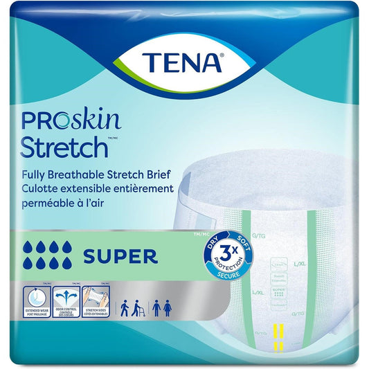 Stretch super brief, breathable stretch brief, size L/XL (pack front)