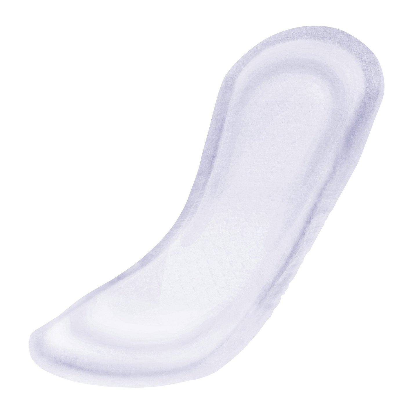 Single TENA Sensitive Care Ultimate incontinence pad, curved shape, white