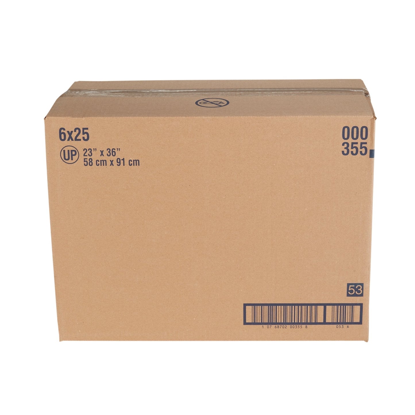 Underpad Extra light absorbency box, 23" x 36", 6x25 units, absorbent pads